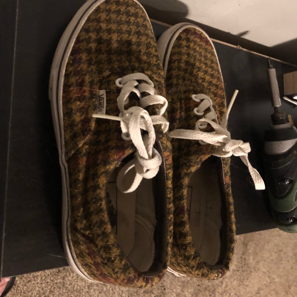 Houndstooth Wool Vans 6